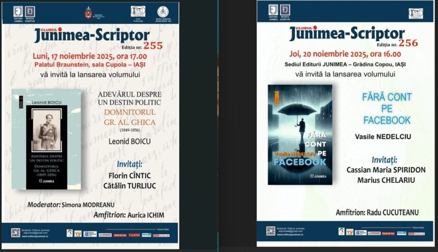 lansarea unui nou volum de istorie azi la junimea scriptor o alta lansare va avea loc joi in copou 691afd919d104