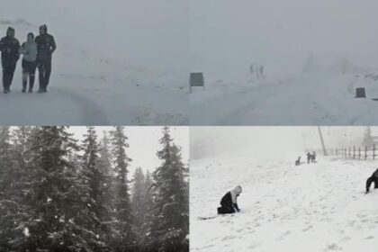 ninge abundent la ranca zapada de cativa centimetri drumarii intervin cu utilaje video 692ae5d3a8a1c