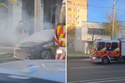 video incendiu violent in pacurari o masina s a facut scrum 691582c66f304