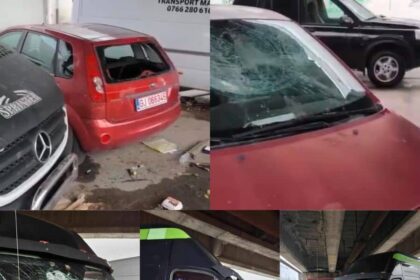 27 de masini au fost distruse de persoane necunoscute in targu jiu video 69359bec2d711