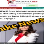 anca alexandrescu si realitatea net victimele unui fals grosolan un fake news lansat pe x anunta retragerea candidatei independente foto 69330f70017c1