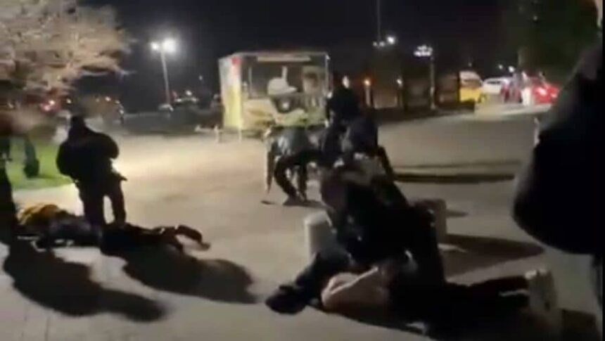 bataie a sase tineri in fata pavilionului expozitional la intrarea in mamaia intrerupta de jandarmi video 694e621b7bb60