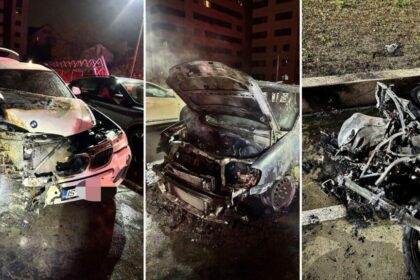 doi arestati dupa incendiul care a facut scrum mai multe masini in complexul contemporan din rediu focul a fost pus intentionat 694a701f21fcf