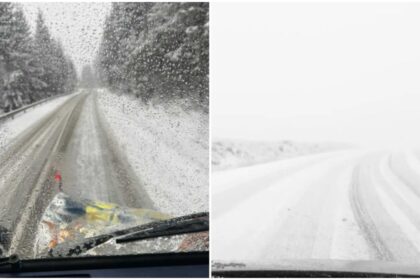 ninsoare abundenta in zona de munte a judetului maramures drumarii au intervenit pe mai multe sectoare de drum 69539b6feb1a3