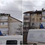 rafale de uragan in iasi acoperisul unui bloc a fost luat de vant 695277a28f478