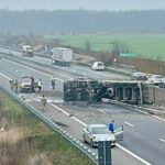 tir rasturnat pe a3 trafic complet paralizat pe sensul bucuresti ploiesti 693936a9b7251