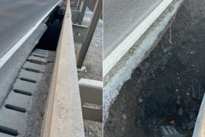 trafic restrictionat pe dn1 spre valea prahovei din cauza unei surpari sub carosabil 69418c7018312