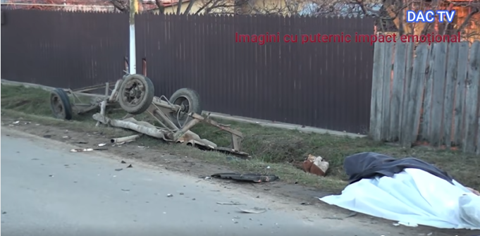 un barbat a decedat dupa ce caruta in care se afla a fost spulberata de o dubita 69425ef638e68
