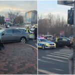 accident demn de cascadorii rasului in capitala o masina a lovit podul peste raul dambovita si a aterizat pe trotuar 697b0d775200f