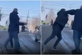 bataie in trafic doi soferi din botosani si au impartit pumni si picioare video 696b6485e5cd0