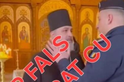 fake news demontat mai dezminte clipul cu un preot si un jandarm intr o biserica imaginile generate de ai 69739af83c180