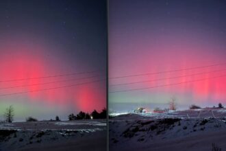 imagini rare dar tot mai intalnite in ultimii ani aurora boreala vizibila noaptea trecuta de la releu din bucium 696f4bfa03446