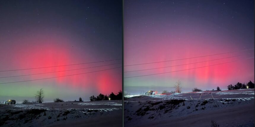 imagini rare dar tot mai intalnite in ultimii ani aurora boreala vizibila noaptea trecuta de la releu din bucium 696f4bfa03446