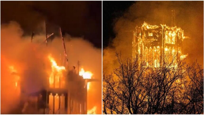 incendiu devastator in amsterdam o biserica din secolul al xix lea a fost distrusa video 69567eee44f36