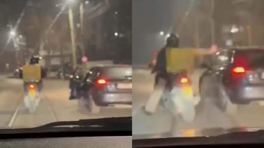 incident socant in trafic curier strain tinta unui atac periculos din partea unui sofer romanul a vrut sa l calce cu masina 6973aa0dee2f8