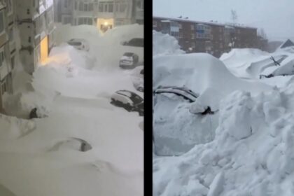 locul unde zapada a ajuns pana la etajul doi oamenii sapa tuneluri sub nameti video 696bdfa4e475c