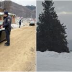 mare atentie soferi drumul care duce catre varful lui roman in zona montana a localitatii horezu inchis din cauza viscolului 6957d16dd49b9