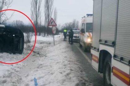 microbuz cu 8 persoane rasturnat in calan o femeie a necesitat ingrijiri medicale 695e22b587782