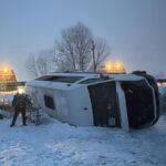 microbuz plin cu mineri rasturnat in gorj din cauza zapezii pompierii intervin de urgenta 695a20264470e