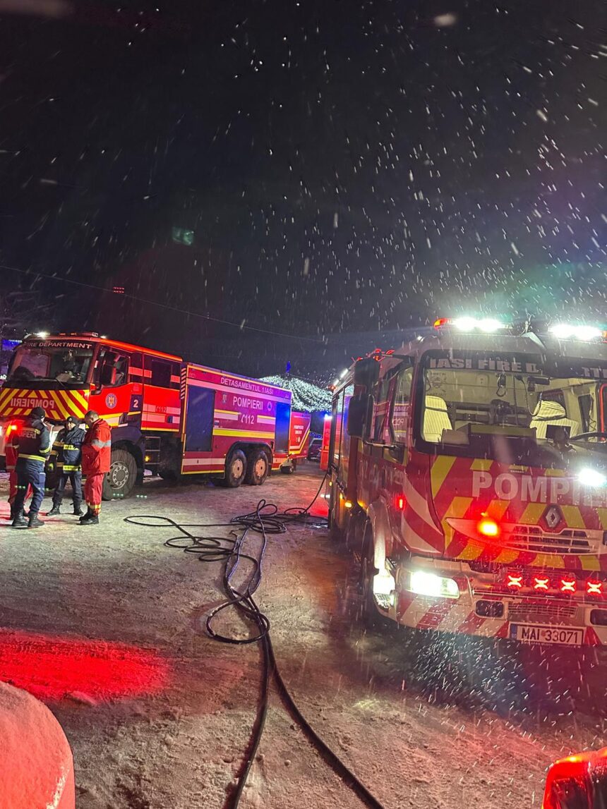 o femeie a fost scoasa de jandarmi dintr un incendiu izbucnit in apartment 6960a6cb446e3