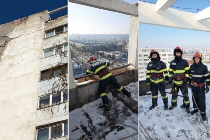 pericol in iasi bucati de tencuiala s au desprins de pe un bloc interventie de urgenta a pompierilor 6970cc00e7568