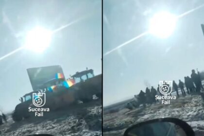 protest spontan al fermierilor din suceava oamenii au iesit pe sosele cu zeci de tractoare video 696e2977040fc