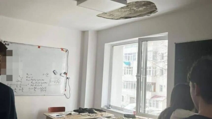 tavan prabusit peste elevi in timpul orei la un liceu abia renovat din botosani 696781b58df71 2