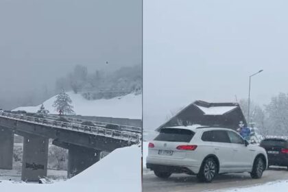 trafic infernal in conditii de iarna grea pe valea prahovei s au format coloane kilometrice foto video 695ba9e6a27a9