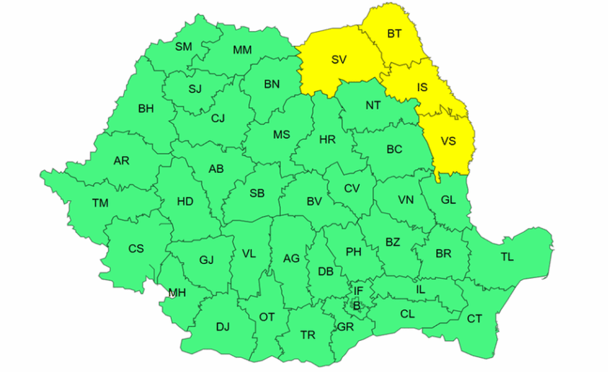 un nou val de ger in toata romania meteorologii anunta temperaturi de pana la 16 grade cod galben in iasi 6968ae870242c 1