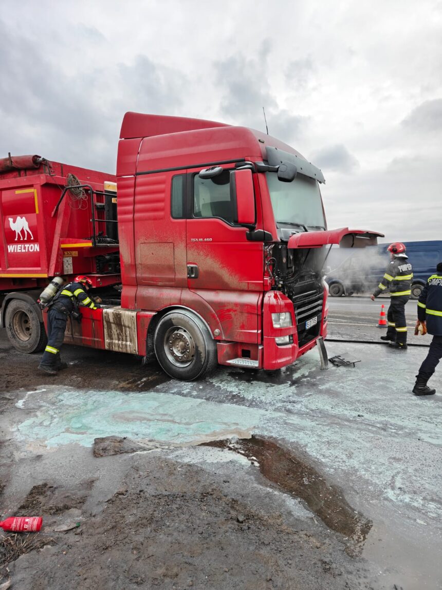 un pompier aflat in timpul liber a reusit sa limiteze un incendiu izbucnit la un camion 6972339c9eb8d