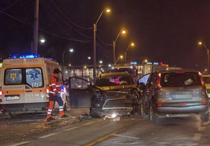 video accident rutier in municipiul iasi doua autoturisme au intrat in coliziune 6967c3bdefaba