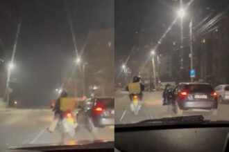 video ce a patit soferul din iasi care a agresat in trafic un curier glovo a incercat sa il scoata cu masina de pe drum 69722e5aeb981