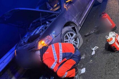 accident grav in olt trafic blocat dupa ce o masina a lovit doua persoane un barbat a murit 69a34a367747d