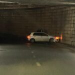 accident in pasajul canta un sofer a intrat cu masina in zid foto 69879a9a2e997