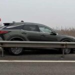 accident neobisnuit pe autostrada a1 un autoturism transportat pe platforma a cazut intre glisierele mediane 6993771a13794