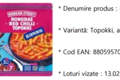 alerta alimentara in bucuresti produs retras din magazinele k food dupa depistarea bacteriei bacillus cereus 6998a59dd164b