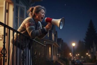 ce a patit o femeie care si a injurat vecinii la megafon in miezul noptii timp de aproape trei ani 6996ee2816e2e