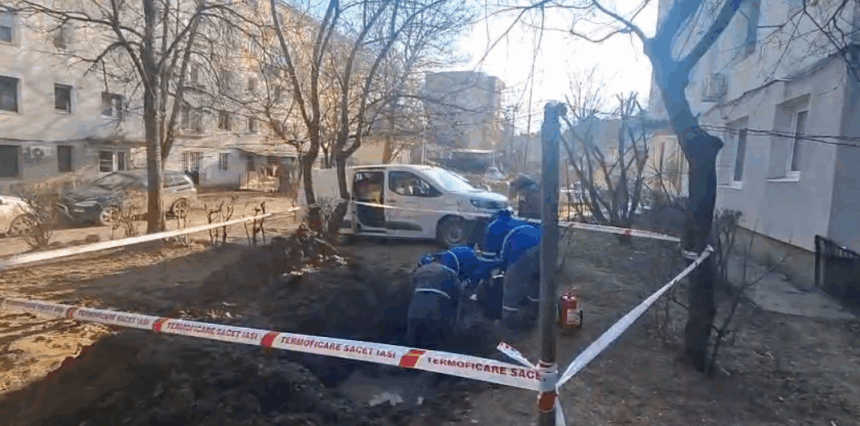doreii de iasi in loc sa repare conducta de termoficare au fisurat o teava de gaz 69820ca5b9519