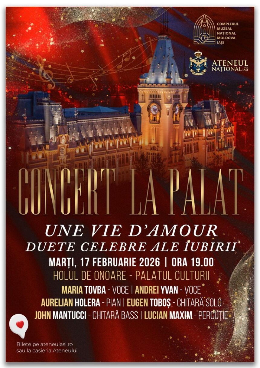 in luna februarie la palatul culturii ateneul iesean celebreaza iubirea prin muzica 698b0007c9f02