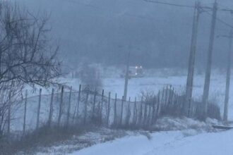 interventie a pompierilor in judetul iasi pentru scoaterea unei ambulante blocate in zapada autosanitara transporta o femeie si un nou nascut 699575d67a73f 1