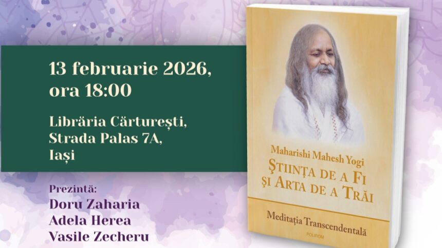 meditatia transcendentala in prim plan la iasi lansare de carte la carturesti palas 698ceea265965