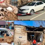 perete prabusit peste o masina oprita la semafor in giurgiu cinci oameni au scapat ca prin minune foto 699080d6b9654