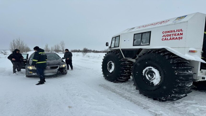 romania sub nameti patru drumuri judetene din braila blocate din cauza zapezii si a poleiului 6999fbb2097ef