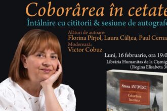 simona antonescu scriitoare castigatoare a premiul national pentru proza al ziarului de iasi lanseaza romanul coborarea in cetate aparut la editura polirom 698f951cdc6d3