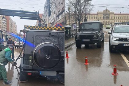 un mercedes clasa g cu numere de germania a blocat o strada din iasi timp de peste o ora politistii nu au reusit sa ridice bolidul deoarece era prea greu 698683d18277e