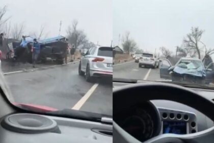 video accident grav cu trei victime inconstiente la popricani impact intre un camion si doua masini 69a2abd274977