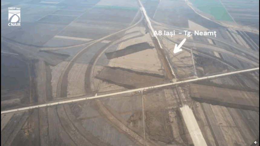 video primul nod rutier turbion din romania avanseaza la pascani imagini aeriene de pe santier 698211b81a100