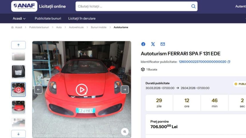 ce poti cumpara de pe site ul fiscului de licitatii de la ferrari f131 de sute de mii de lei la vile si spatii comerciale 69ca98ebda924