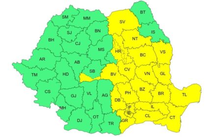 cod galben de ploi insemnate cantitativ in aproape jumatate de tara ninsori la altitudini mari 69c8e4f5c4514