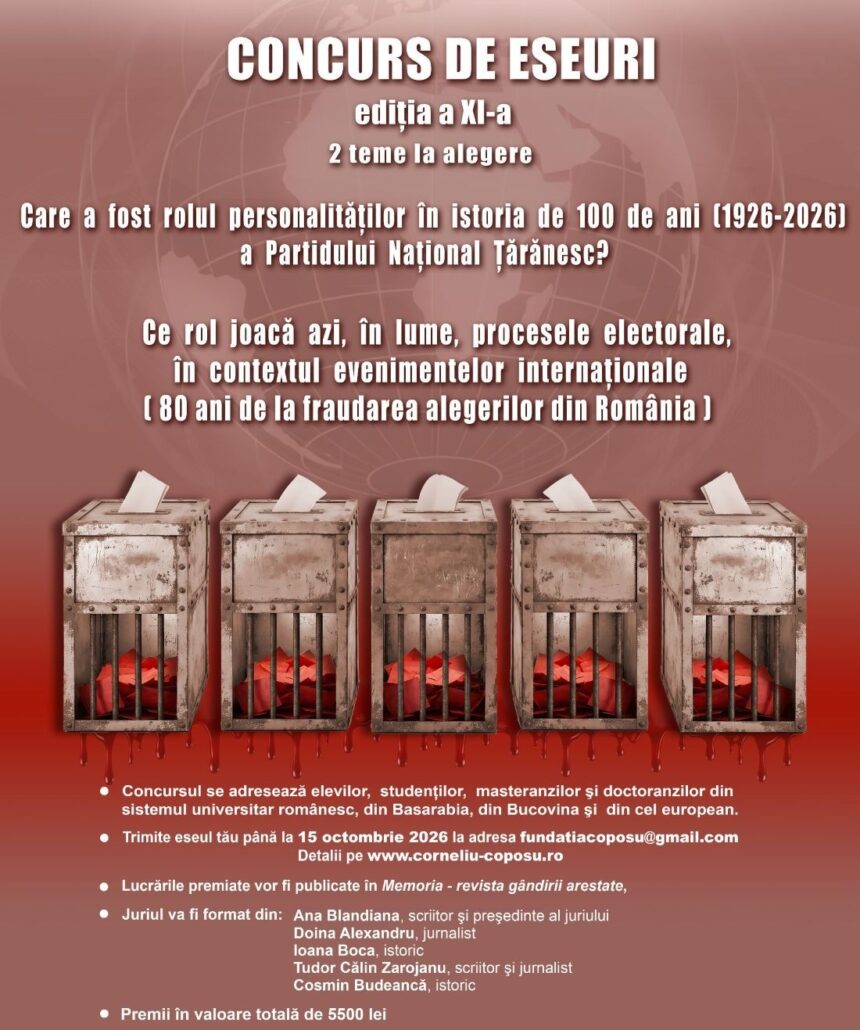 concurs national de eseuri lansat de fundatia corneliu coposu premii de 5 500 de lei pentru elevi si studenti conditii de participare 69c3031ebf7ed